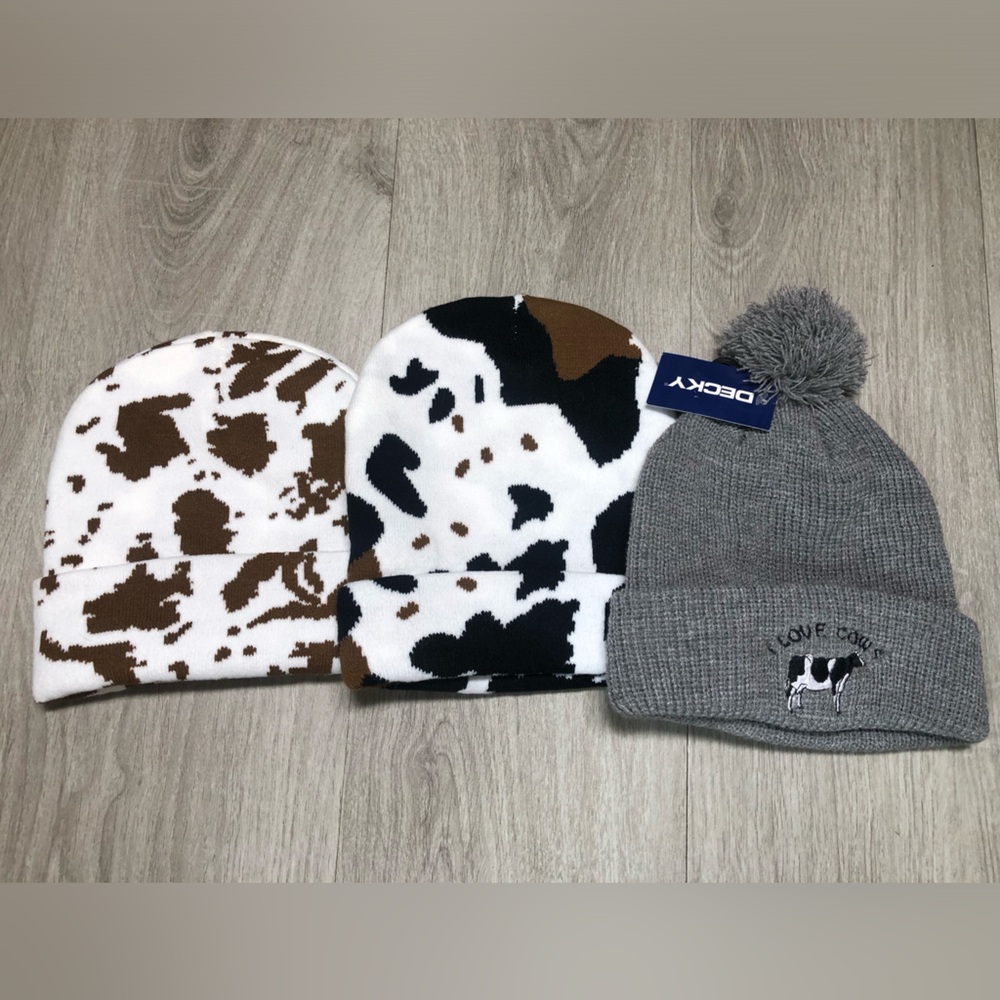 Cow Beanies
